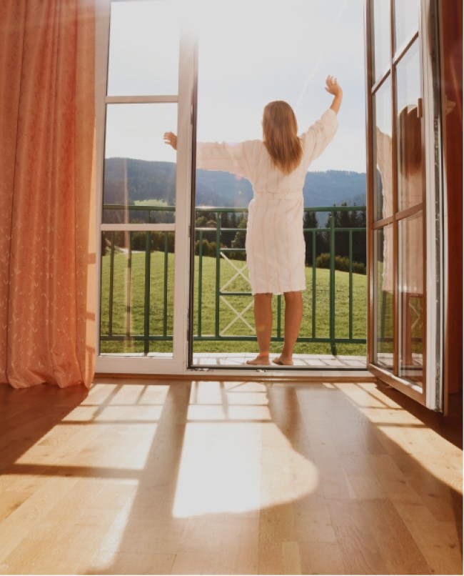 Zimmer mit Balkon im Hotel Hochkönigblick